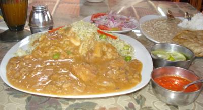 Carapulcra, dried potato stew, most popular in Chincha & Ica, at Peru's southern coast