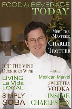 food and beverage magazine, may-june 2009, charlie trotter