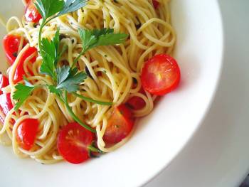 cooking pasta for a crowd