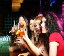underground bar, girls at bar, bar, liquor
