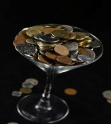 martini, beverage, glass, money, beverage cost