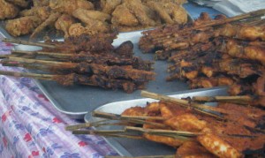 thailand, satays, grilled pork belly