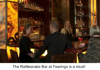 dallas restaurant, fearings restaurant, rattlesnake bar